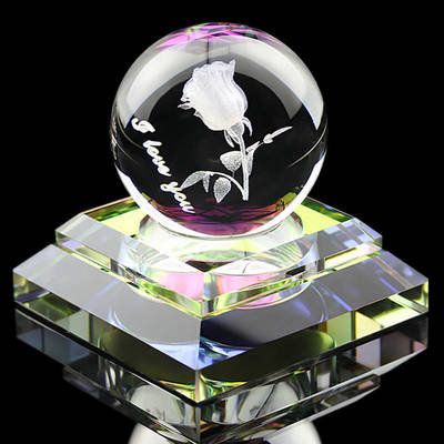 圣民源汽车香水座水晶球 高档创意车载装饰的精致之选